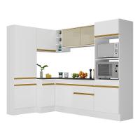 Cozinha Completa De Canto Com Armário E Balcão Branca - 7