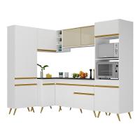 Cozinha Completa De Canto Veneza Gw Mp2050 Com Armário E Balcão Branca - 2