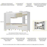 Cozinha Completa De Canto Veneza Gw Mp2050 Com Armário E Balcão Branca - 3
