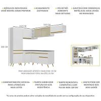 Cozinha Completa De Canto Veneza Gw Mp2052 Com Armário E Balcão Branca