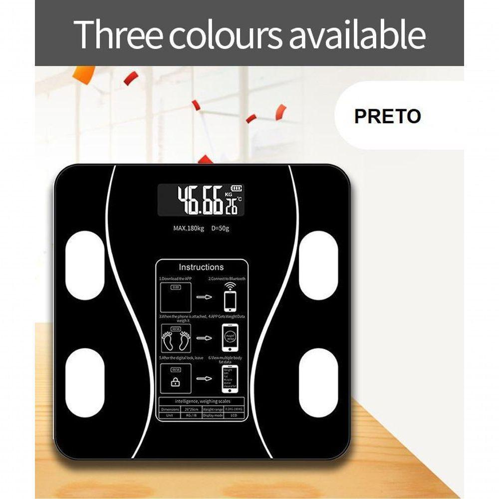 Balança Digital Corporal Bioimpedância Bluetooth Imc - 3