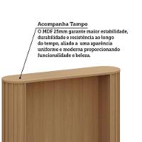 Bancada Ilha Ripada Para Cozinha Com Tampo Lumina Luciane Mó Freijó