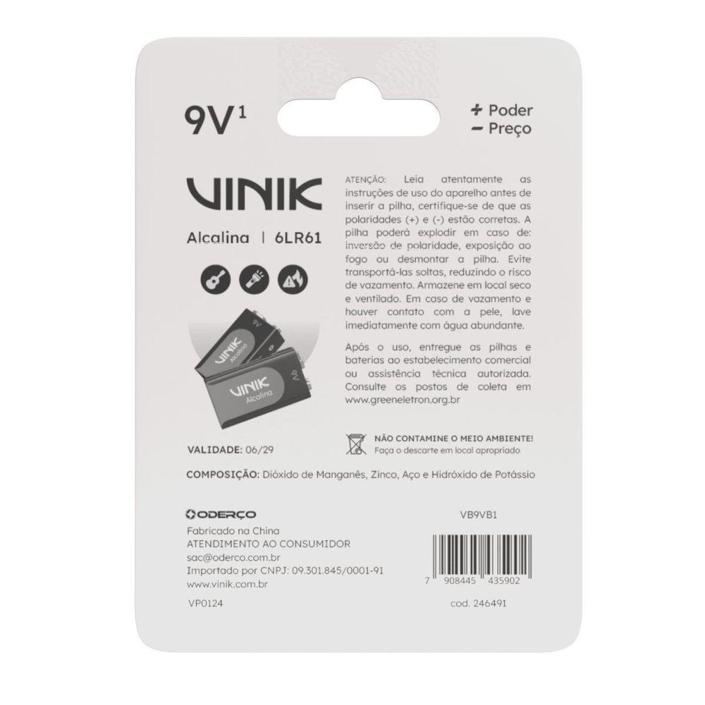 Bateria Alcalina 9v - Vb9vb1 - 3