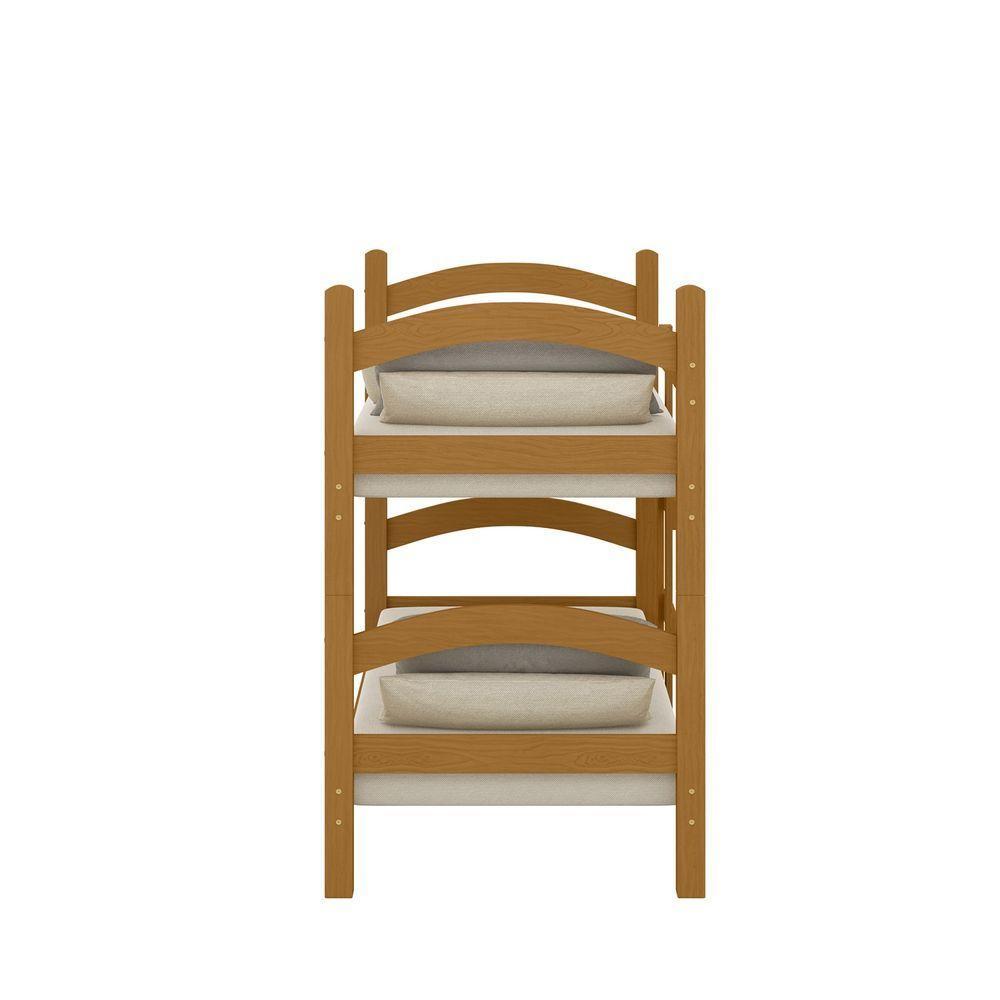 Beliche Trento Art Panta 100% Mdf C/ Escada Vira 2 Camas P/colchão 188x88- Super Reforçada - Nature - 6