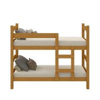 Beliche Trento Art Panta 100% Mdf C/ Escada Vira 2 Camas P/colchão 188x88- Super Reforçada - Nature