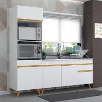 Cozinha Compacta Veneza Gw Mp2078 Com Armário E Balcão Branca - 6