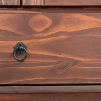 Balcão Para Cozinha 3 Portas Em Vidro Madeira Maciça Imbuia Repleta - 7