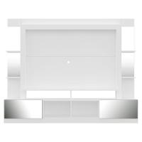 Estante Com Suporte Tv 65" E Espelho Oslo Multimóveis V3381 Branca/Madeirada Branco/Madeirado - 3