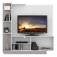 Estante Com Suporte Tv 55'' Denver Multimóveis V3069 Branca/Lacca Fumê Branco/Lacca Fumê - 5