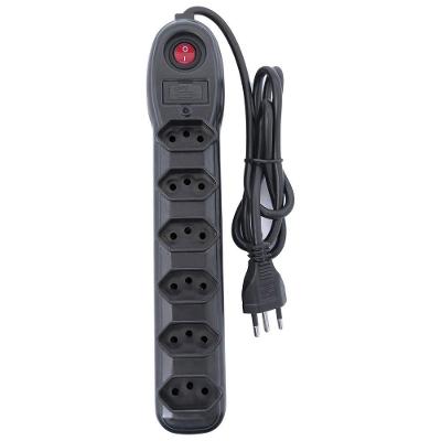 Filtro De Linha 6 Tomadas Pp 0,75, Comprimento 1 Metro