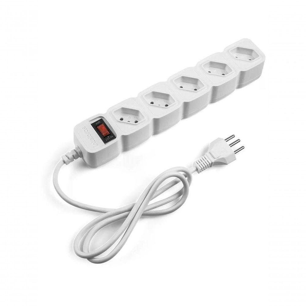Protetor De Linha Intelbras Com 5 Tomadas Epe 205 - Branco - 1
