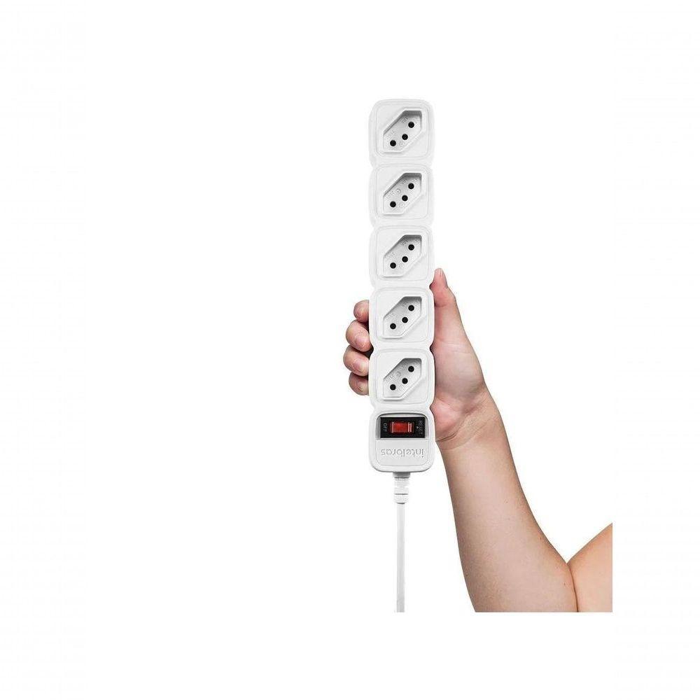 Protetor De Linha Intelbras Com 5 Tomadas Epe 205 - Branco - 3