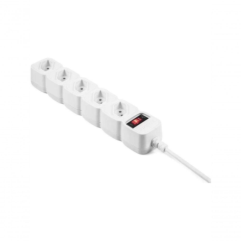 Protetor De Linha Intelbras Com 5 Tomadas Epe 205 - Branco - 6