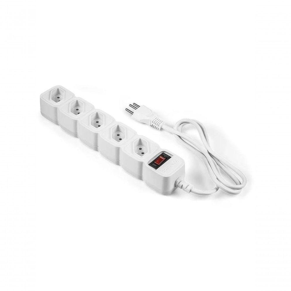Protetor De Linha Intelbras Com 5 Tomadas Epe 205 - Branco - 7