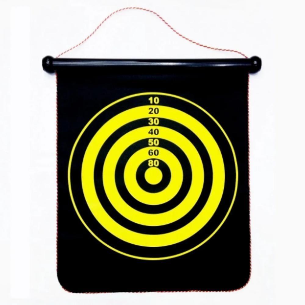 Jogo Dardos Magnetico Grande Tabuleiro Alvo Dupla Face 38cm Com 6 Peças Kit Completo Ima Seguro - 1