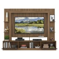 Estante Com Suporte Tv 65" Portas C/ Espelho Oslo Multimóveis V3382 Madeirado/Tenerife