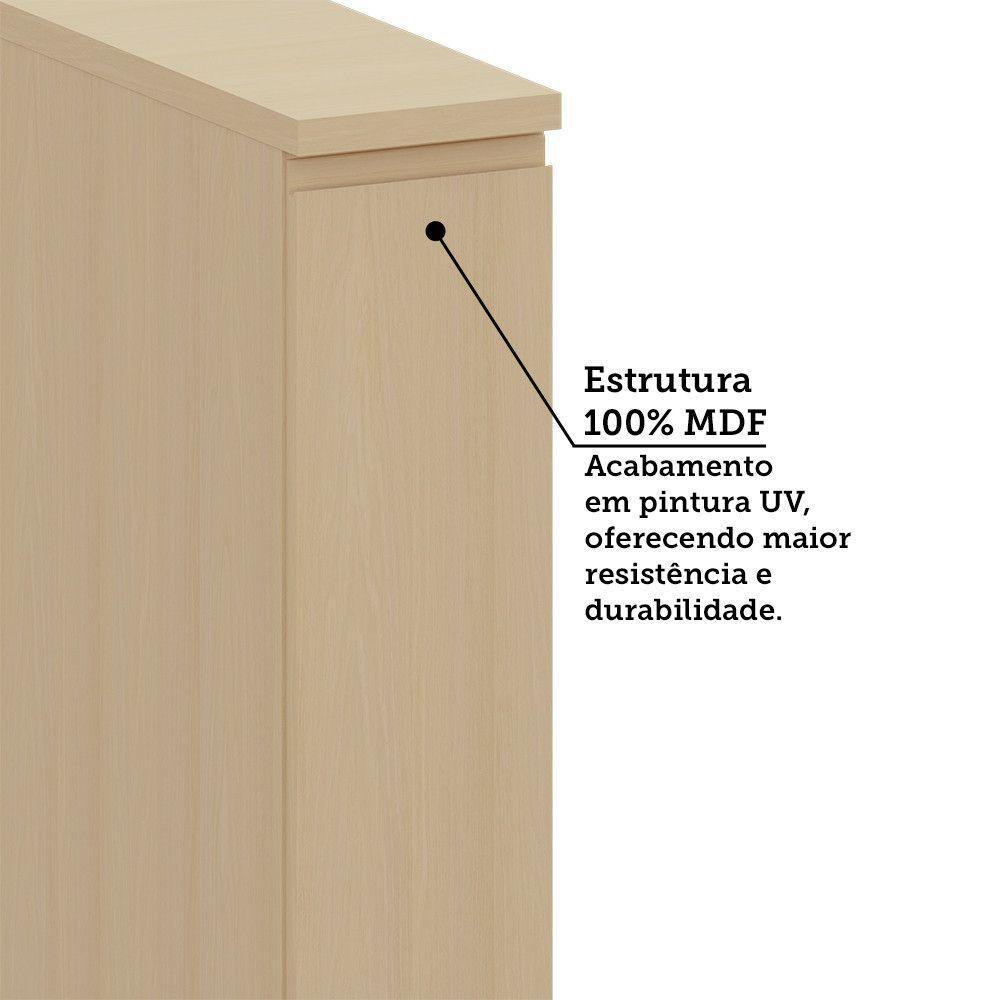 Balcão De Cozinha 100% Mdf 1 Pt 20cm Aura Luciane Móveis Carvalho - 4