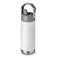 Garrafa Com Alça E Bico 650ml Em Aço Inox Branca - 2