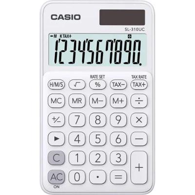 Calculadora De Bolso 10 Digitos Branca - Sl-310uc-bu-w-dc