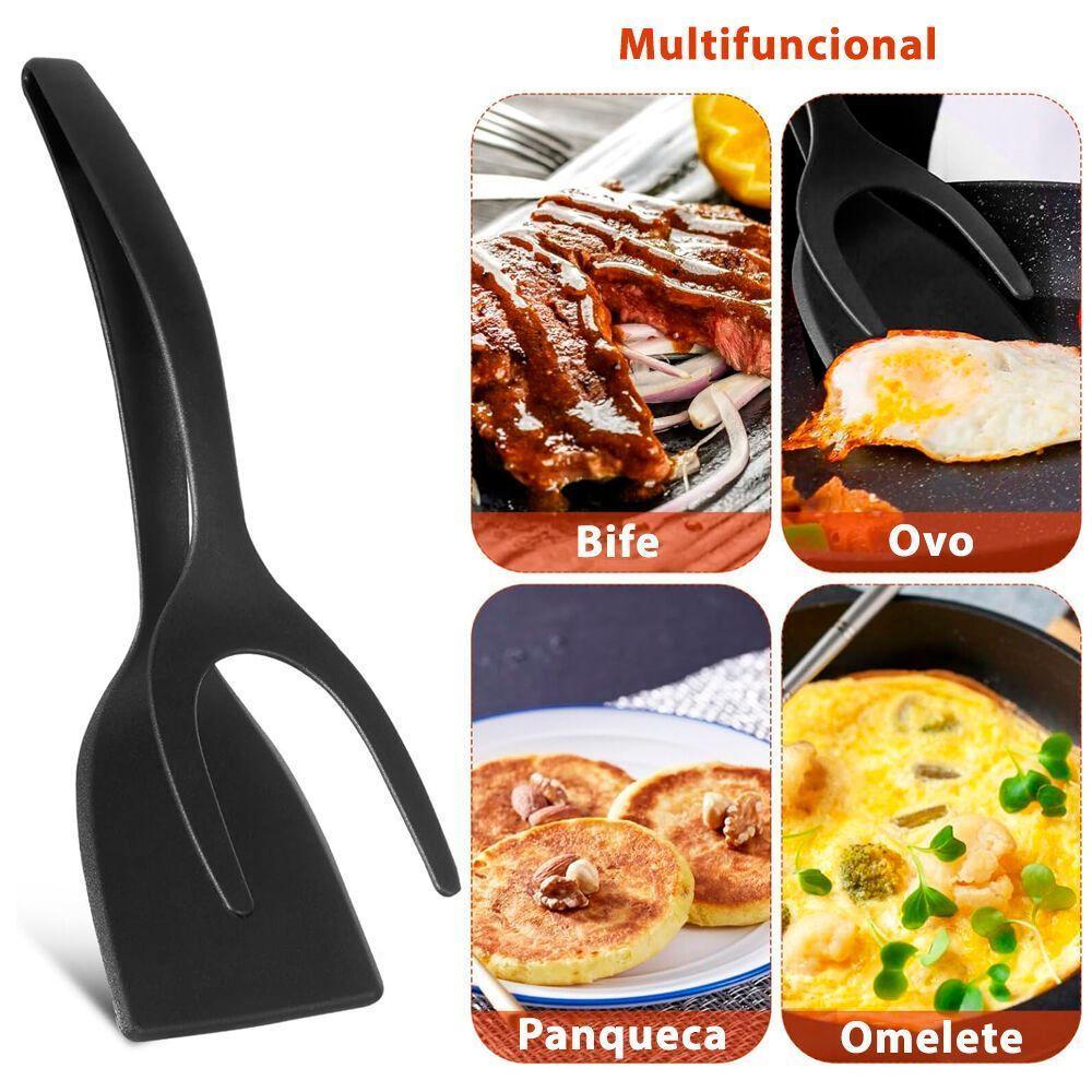 Pegador Espátula Para Ovos Bifes Panquecas Multiuso - 5