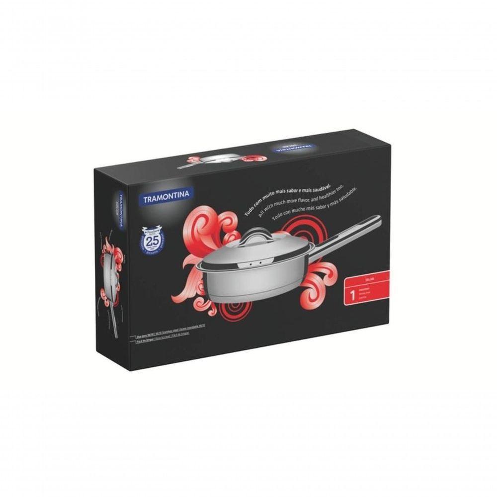Frigideira Tramontina Solar 20cm Em Aço Inox - 3