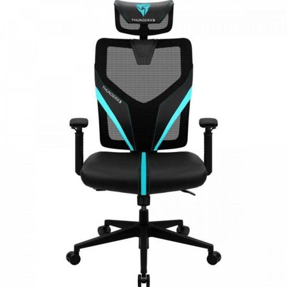 Cadeira Ergonomic Yama1 Preta-cyan Thunderx3 - 3