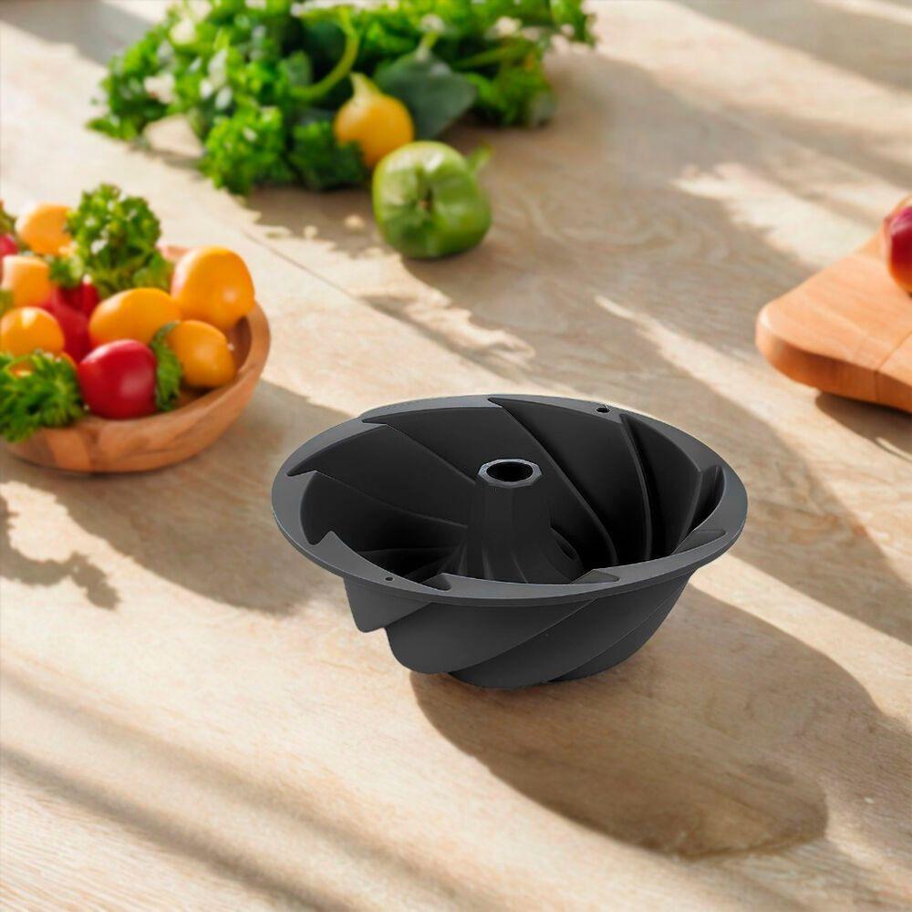 Forma Para Bolo De Silicone Redonda 23cm Em Espiral - 6