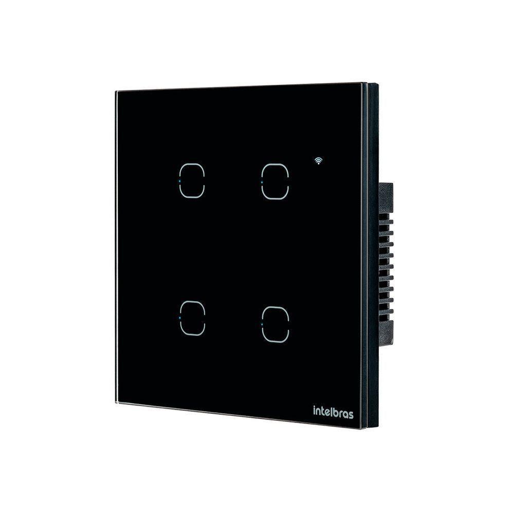 Interruptor Smart Wi-fi Touch 4 Teclas Preto Ews 1004 4850028 - 3