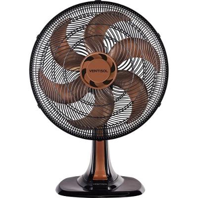 Ventilador Mesa Turbo Ventisol 6 Pas 40 Cm - 8003 Bronze 220V