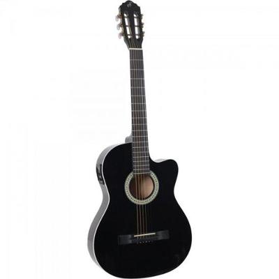 Violão Eletroacustico Flat Cutaway Aco Sf-14 Ceq Preto Giannini