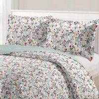 Kit Cobre Leito Colcha Daily Queen 3 Peças Dupla Face Estampado - Floral 53 - 100% Poliéster - 2