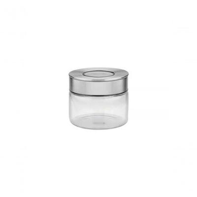 Pote De Vidro Tramontina Purezza Com Tampa De Aço Inox 10cm 0,4 Litros