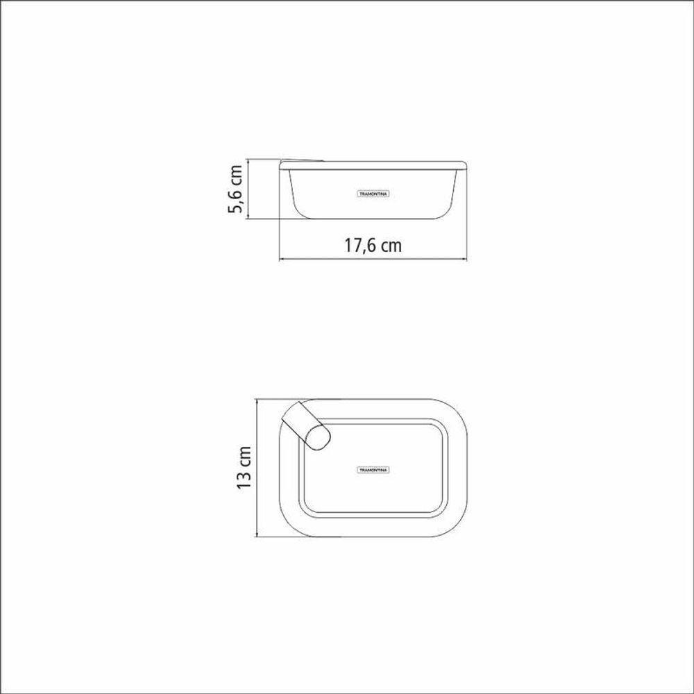 Pote De Vidro Tramontina Vittra 0,64 Litros Com Tampa Hermética De Silicone - 5