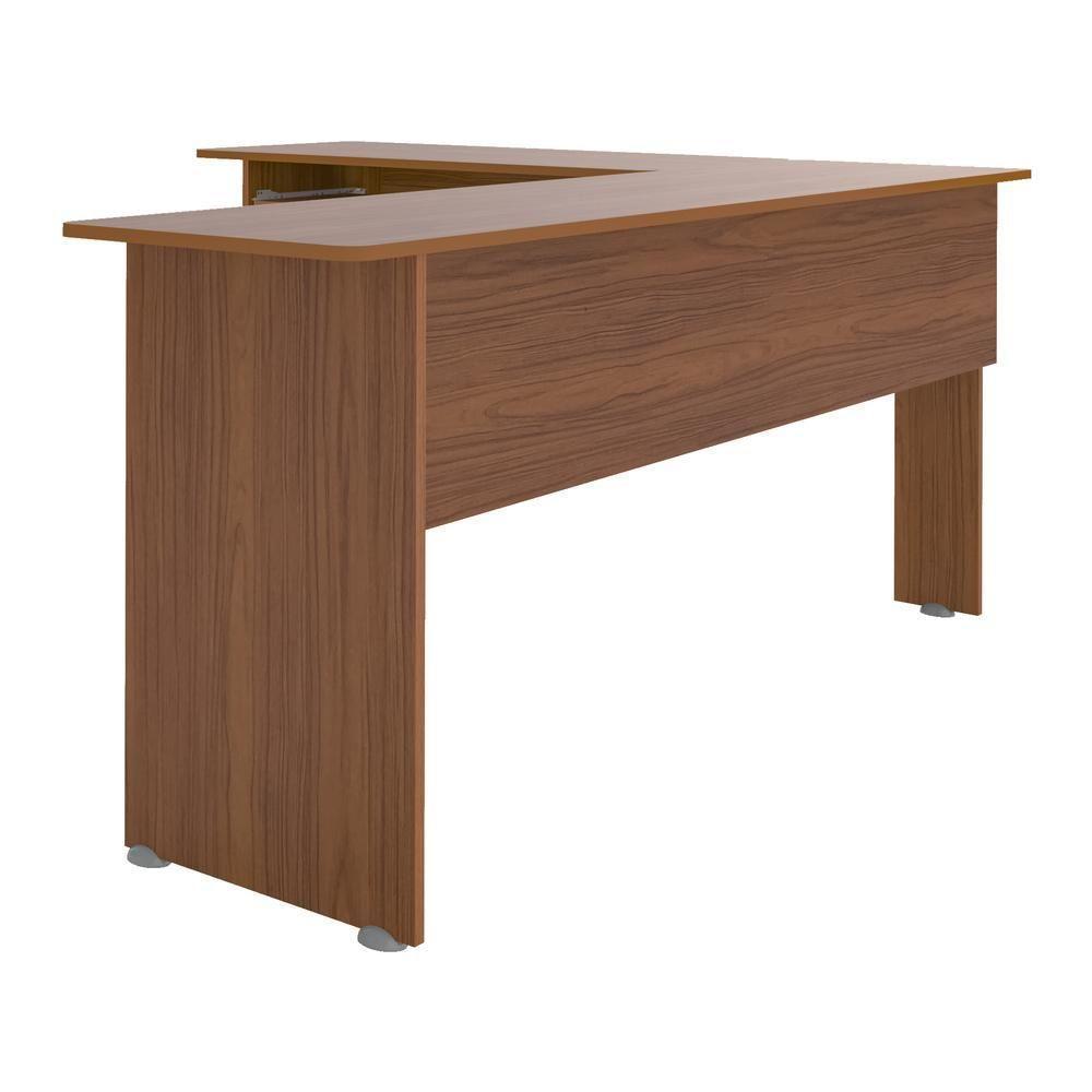 Escrivaninha Em L Com Gaveta Multimóveis Cr25202 Cedro Cedro - 3