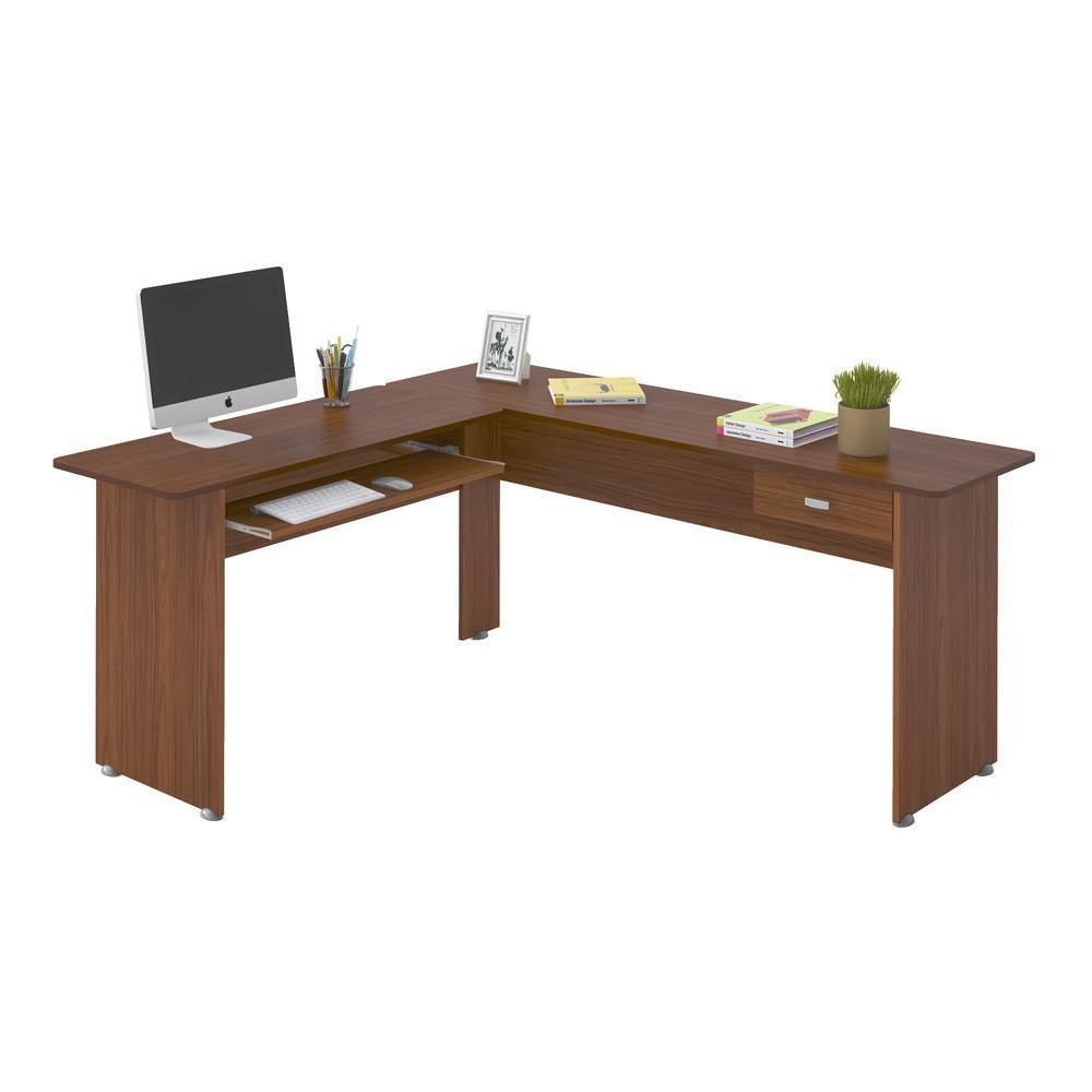 Escrivaninha Em L Com Gaveta Multimóveis Cr25202 Cedro Cedro - 7