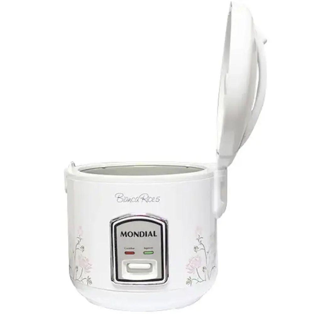 Panela Arroz Mondial Rice Npe05-5x - 2525-01 Branco-floral 110V - 3