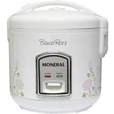 Panela Arroz Mondial Rice Npe05-5x - 2525-01 Branco-floral 110V