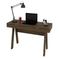 Escrivaninha Com 2 Gavetas Multimóveis Vcr25031 Nogal Nogal - 1