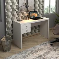 Escrivaninha Com 2 Gavetas Multimóveis Vcr25030 Branco Branco - 4