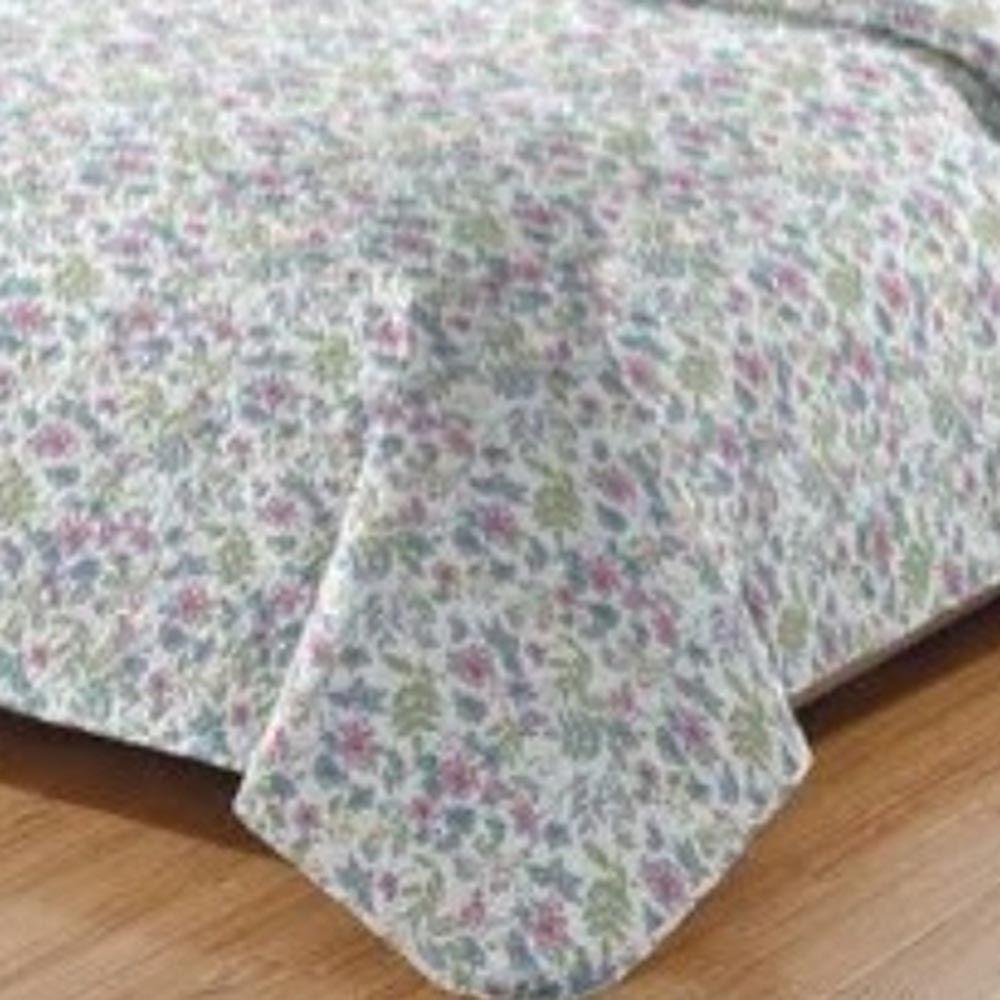Kit Cobre Leito Colcha Daily Casal 3 Peças Dupla Face Estampado - Floral 56 - 100% Poliéster - 3