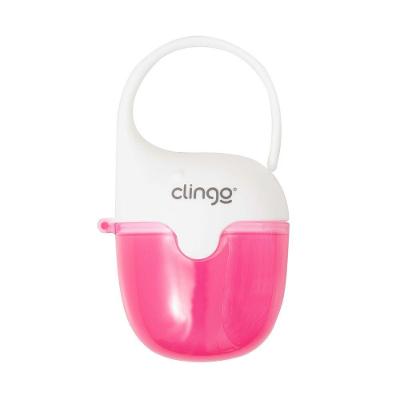 Porta Chupetas Baleia Rosa - Compacto E Resistente Da Clingo