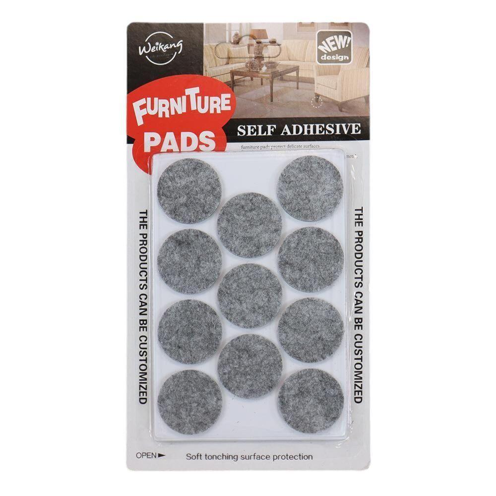 Protetores De Feltro Redondos Pretos - 22 Unidades Para Móveis Sem Arranhões - 1
