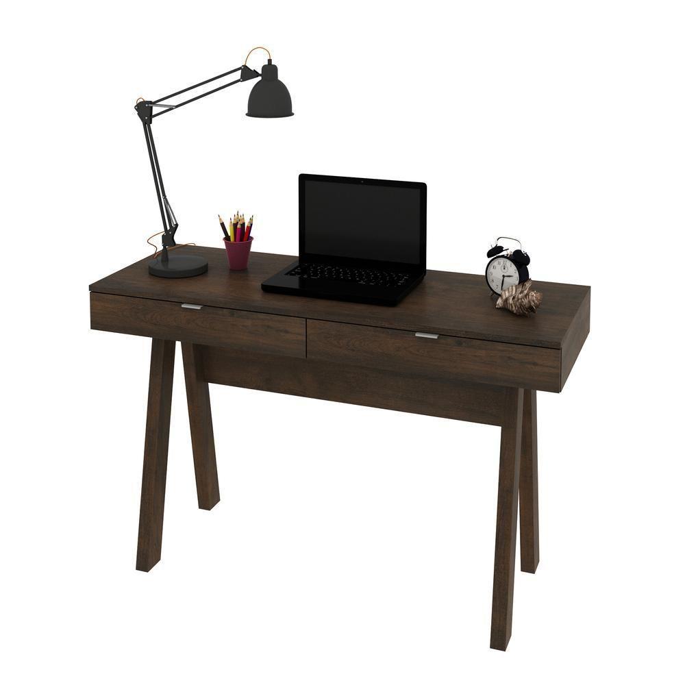 Escrivaninha Com 2 Gavetas Multimóveis Vcr25031 Rústico Rústico - 1