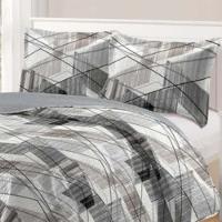 Kit Cobre Leito Colcha Daily Casal 3 Peças Dupla Face Estampado - Modelo 64 - 100% Poliéster - 2