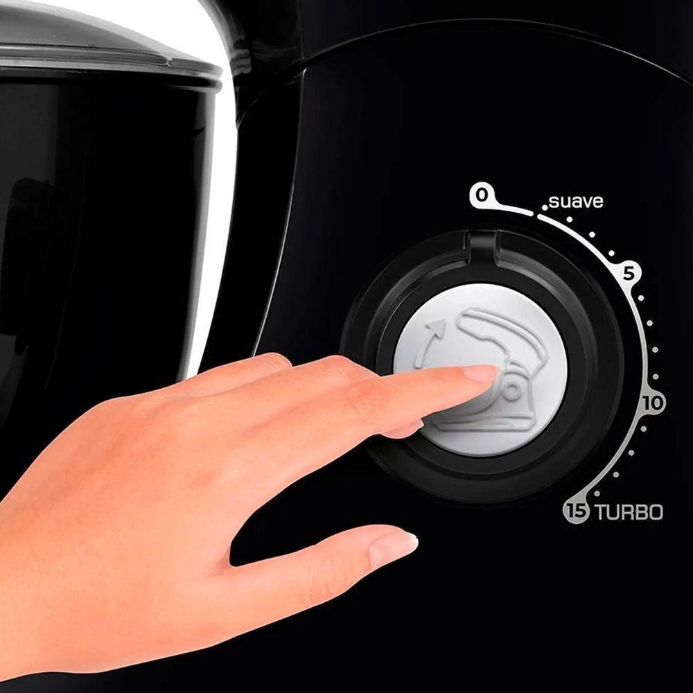 Batedeira Planetária Arno Super Chef Km00-01 750W 15v 5L - 2720014793 Preto 110V - 5