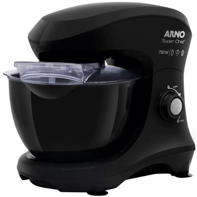 Batedeira Planetária Arno Super Chef Km00-01 750W 15v 5L - 2720014793 Preto 110V