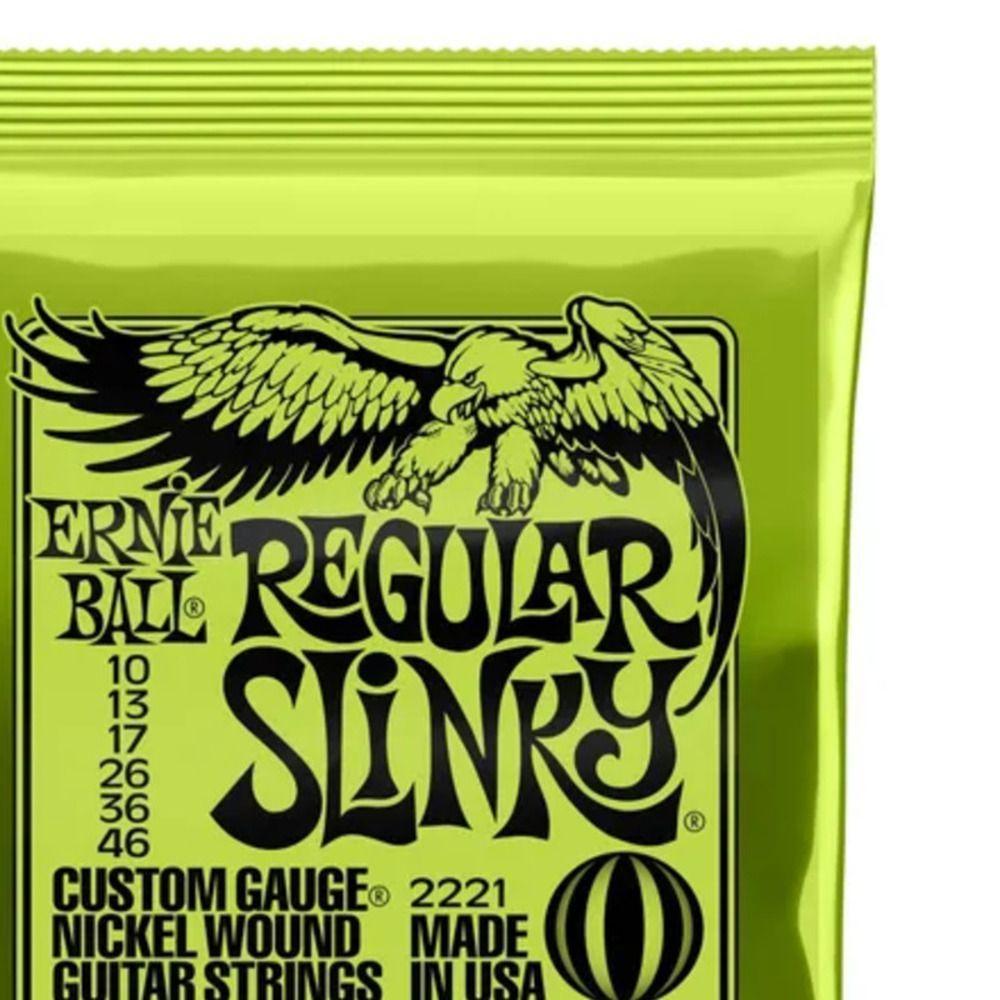 Encordoamento Para Guitarra 0.10 Niquel Regular Slinky 2221 Ernie Ball - 3