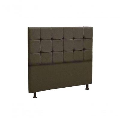 Cabeceira Estofada Cama Box Casal 140cm Quadrados - Mhs Marrom