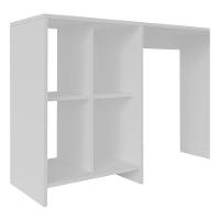 Escrivaninha 110Cm Com Nichos Multimóveis Cr25208 Branca Branco