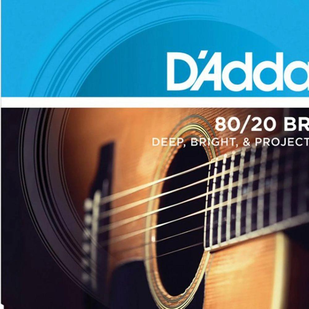 Encordoamento Violão 12 Cordas Aco Ej36 010 80-20 Bronze D Addario - 3